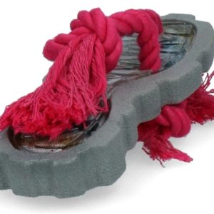 Honden speeltje | merk AFP | vorm kauw slipper | kleur rood/grijs