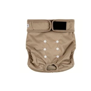 Loopsheidbroekje | Incontinentie broek | Hond | Uitwasbaar | Khaki